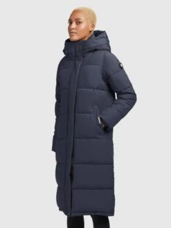 Khujo Wintermantels Wintermantel TIONE Dames Navy -Chique Kleding Winkel 8b00b84599f2ec07e8058ab3c038025f