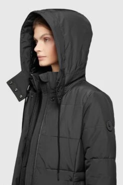 Khujo Wintermantels Wintermantel Cliv Dames Zwart -Chique Kleding Winkel 8b39a0852b9989a5a880192b042b362a