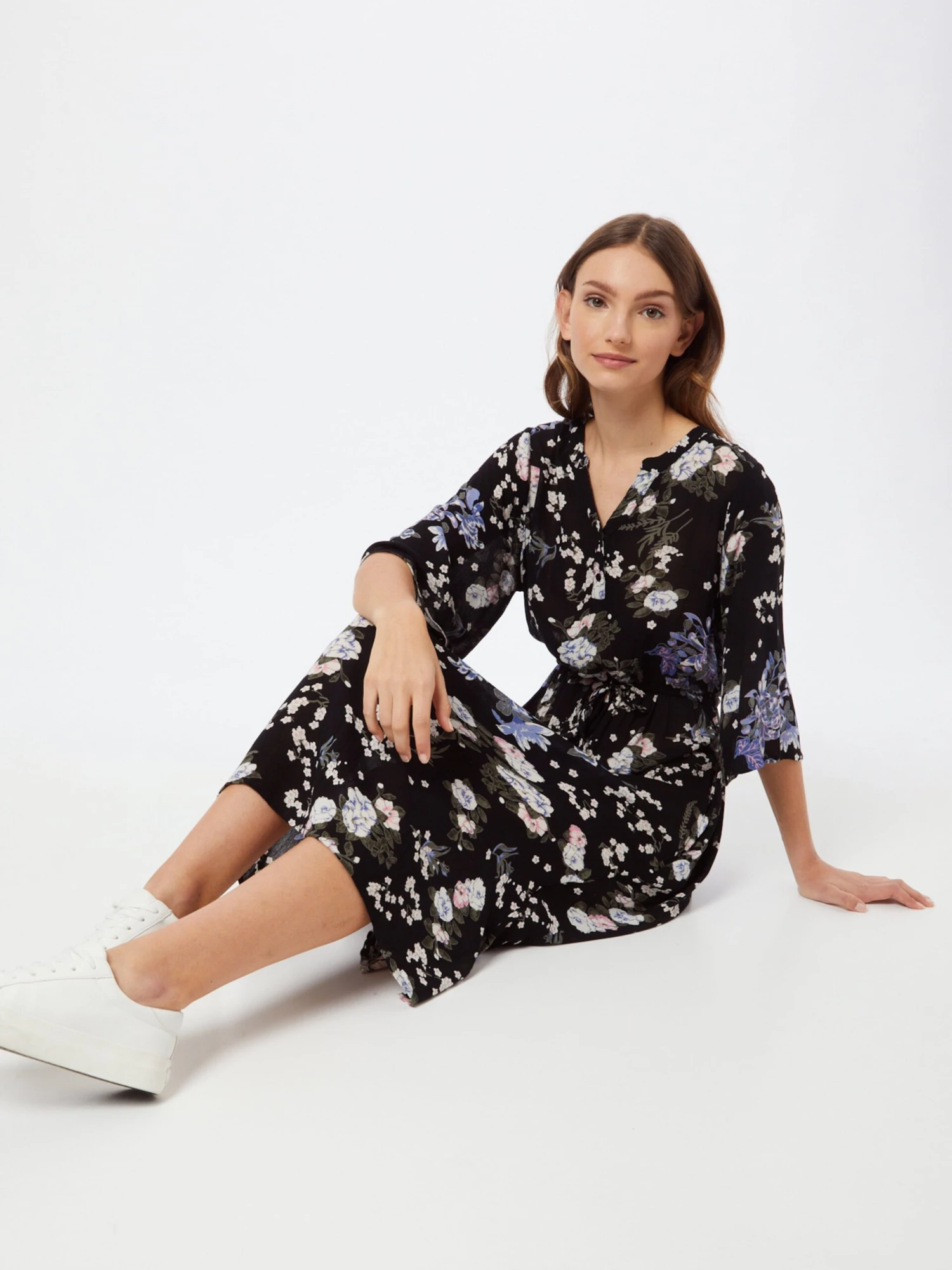 Kaffe Blousejurken Blousejurk Ekua Dames Zwart 7 Kaffe Blousejurken Blousejurk Ekua Dames Zwart - Afbeelding 5