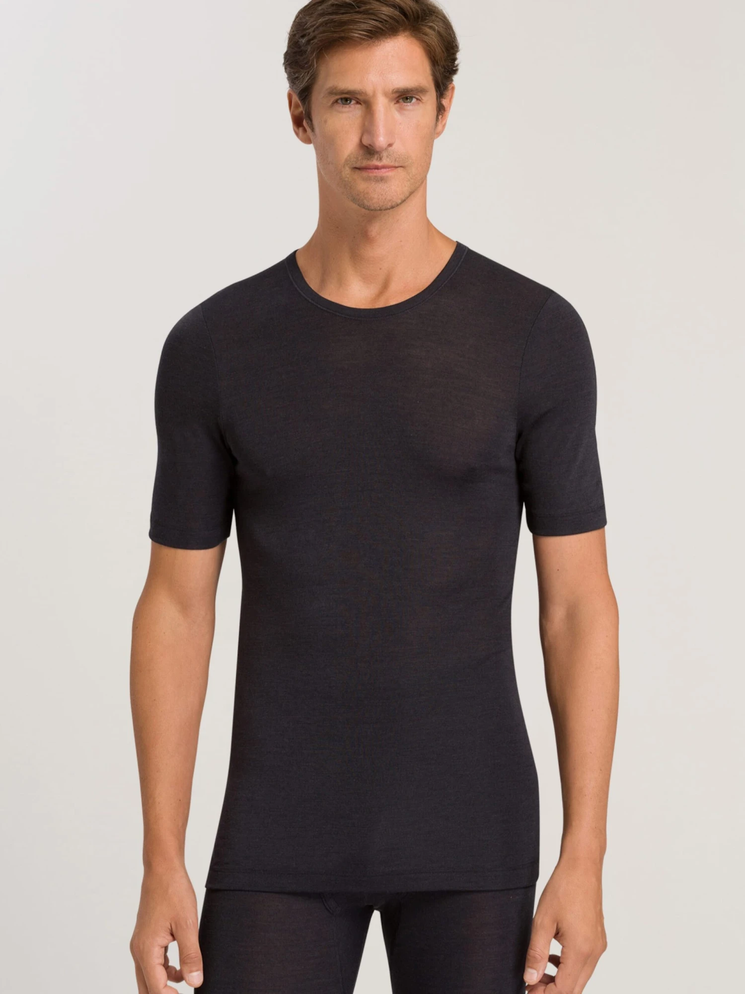 HANRO Shirts Basislaag Heren Antraciet 5 HANRO Shirts Basislaag Heren Antraciet - Afbeelding 3