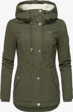 Marikoo Winterjassen Winterjas Bikoo Dames Kaki