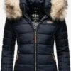 Marikoo Winterjassen Winterjas Dames Navy -Chique Kleding Winkel 9372539a2b3443c0fb07d8ee08078bc7