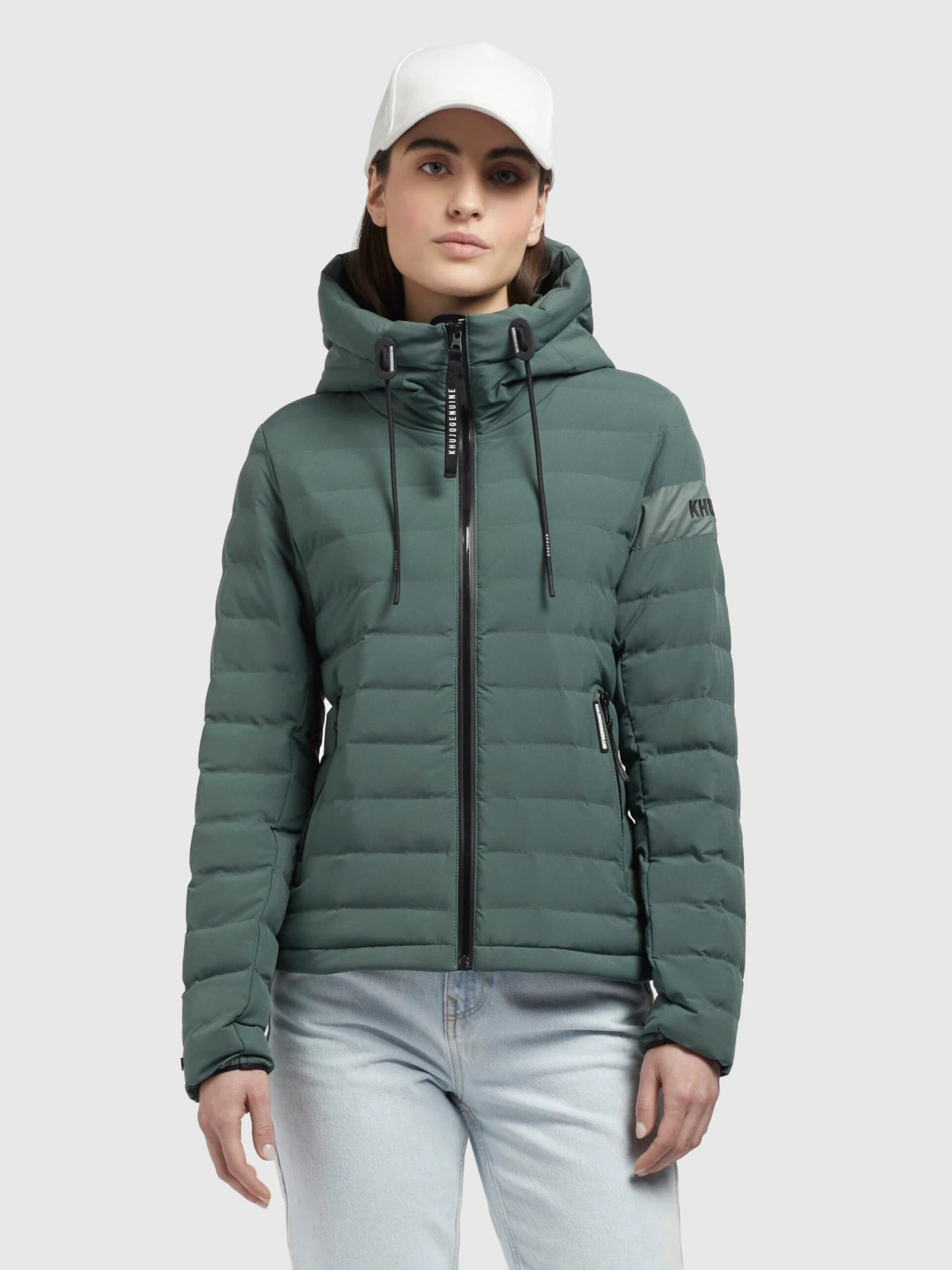 Khujo Tussenjassen Tussenjas Lovina4 Matt Dames Smaragd 4 Khujo Tussenjassen Tussenjas Lovina4 Matt Dames Smaragd - Afbeelding 2