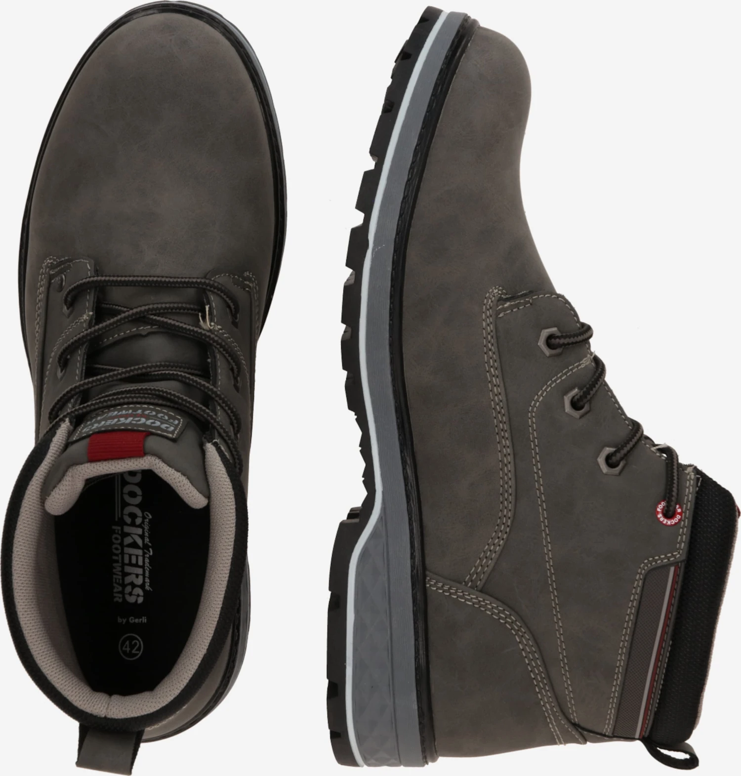 Dockers By Gerli Boots & Laarzen Veterboots Heren Grijs 4 Dockers By Gerli Boots & Laarzen Veterboots Heren Grijs - Afbeelding 2