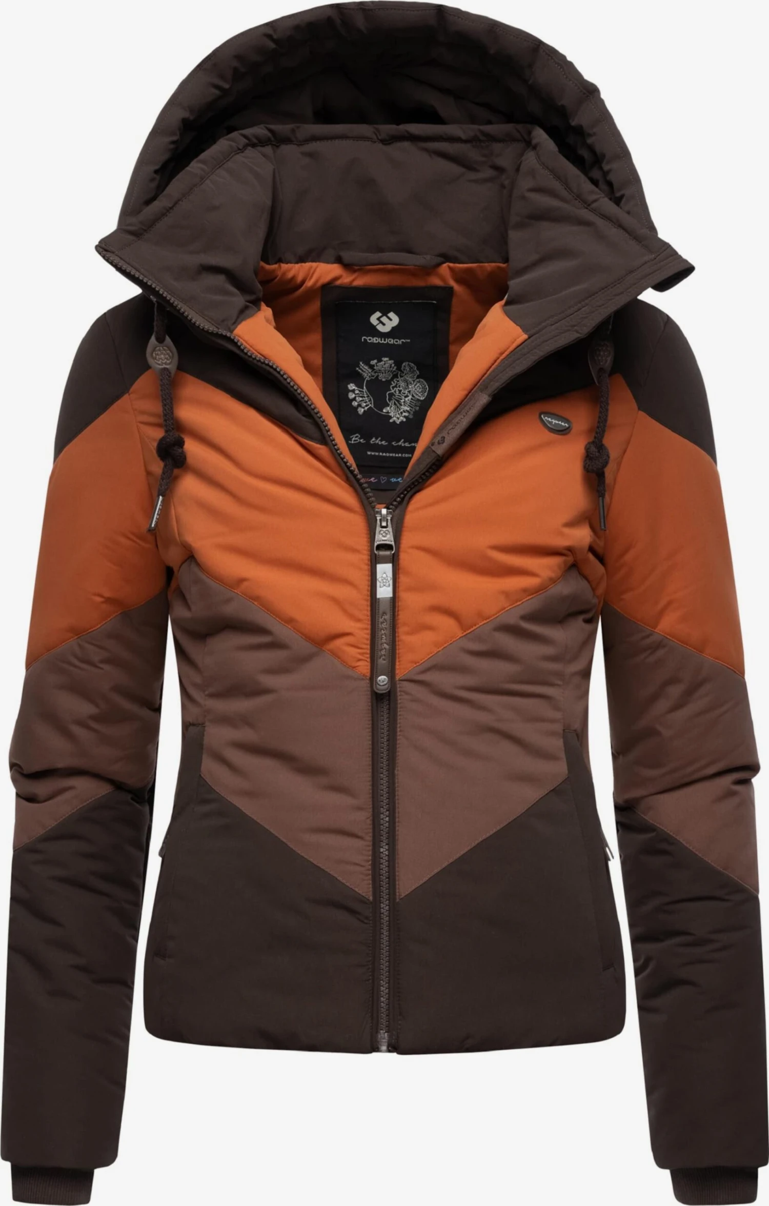 Ragwear Outdoor Jassen Functionele Jas Novva Dames Bruin / Donkerbruin 4 Ragwear Outdoor Jassen Functionele Jas Novva Dames Bruin / Donkerbruin - Afbeelding 2