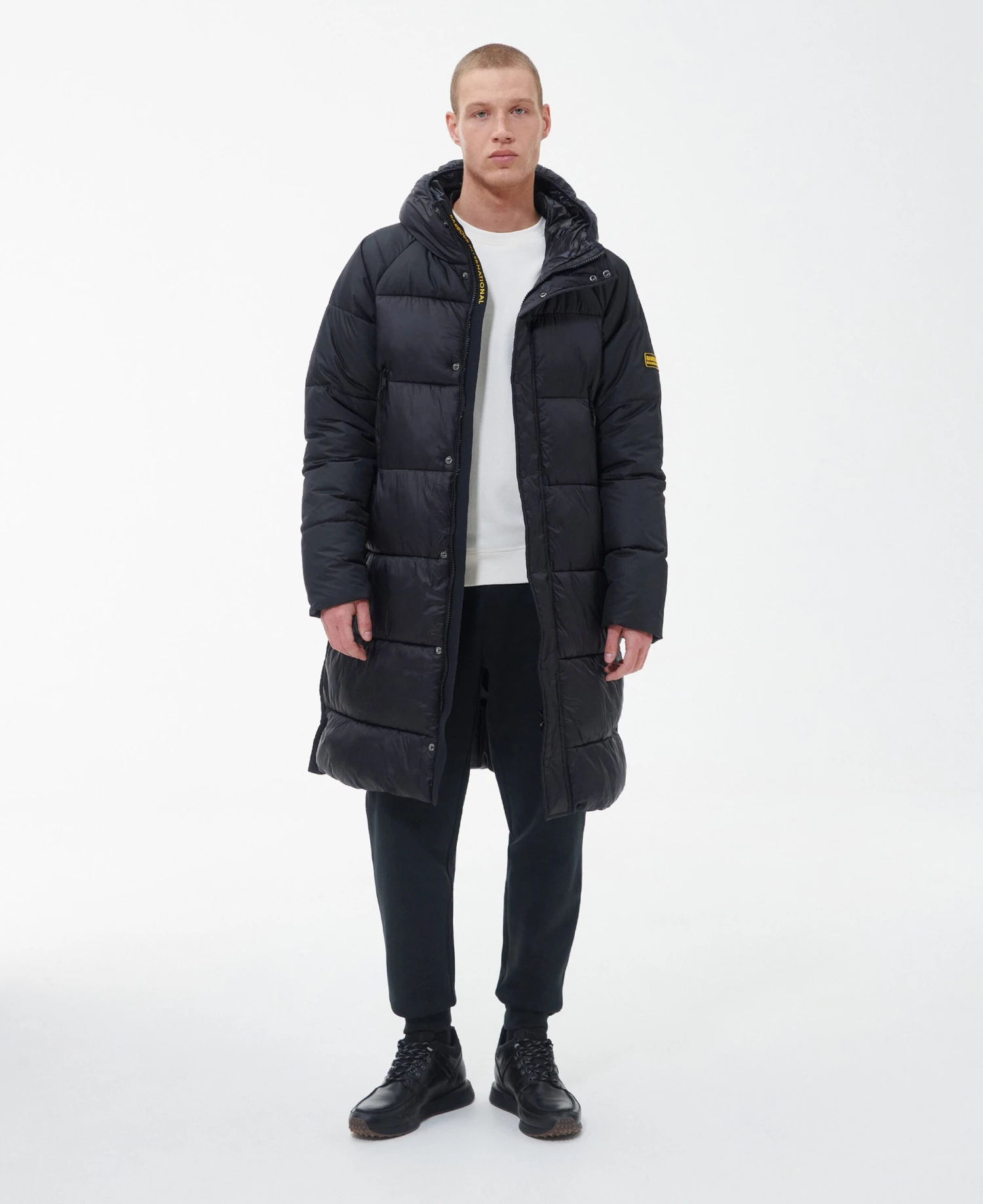 Barbour International Wintermantels Winterjas Hoxton Heren Zwart 6 Barbour International Wintermantels Winterjas Hoxton Heren Zwart - Afbeelding 4