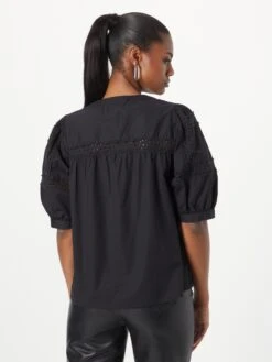 MOSS COPENHAGEN Blouses Met Korte Mouw Blouse Maribel Dames Zwart 10 MOSS COPENHAGEN Blouses Met Korte Mouw Blouse Maribel Dames Zwart -Chique Kleding Winkel a19dd9001efcc2eea4ea4f2d06c3a972