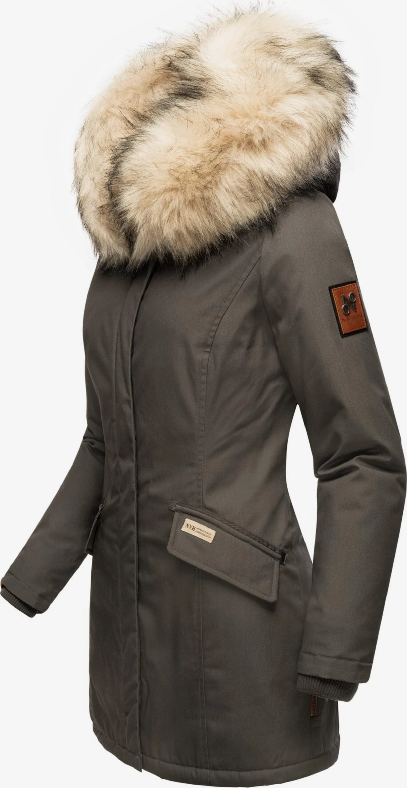 Navahoo Parkas Winterparka Cristal Dames Kaki 4 Navahoo Parkas Winterparka Cristal Dames Kaki - Afbeelding 2