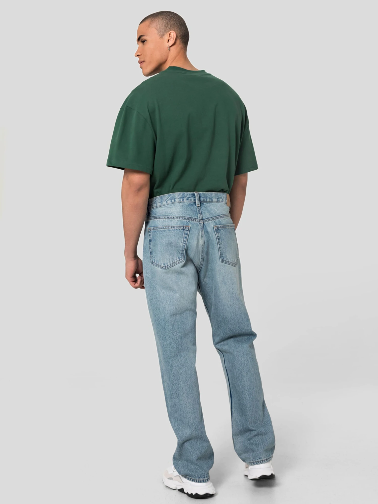 WEEKDAY Straight Regular Jeans Space Seven Blue Heren Blauw 6 WEEKDAY Straight Regular Jeans Space Seven Blue Heren Blauw - Afbeelding 4