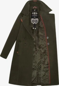 Navahoo Wintermantels Wintermantel Wooly Dames Donkergroen -Chique Kleding Winkel a5a73e60b4bfcde3be56105d2e84ccfa