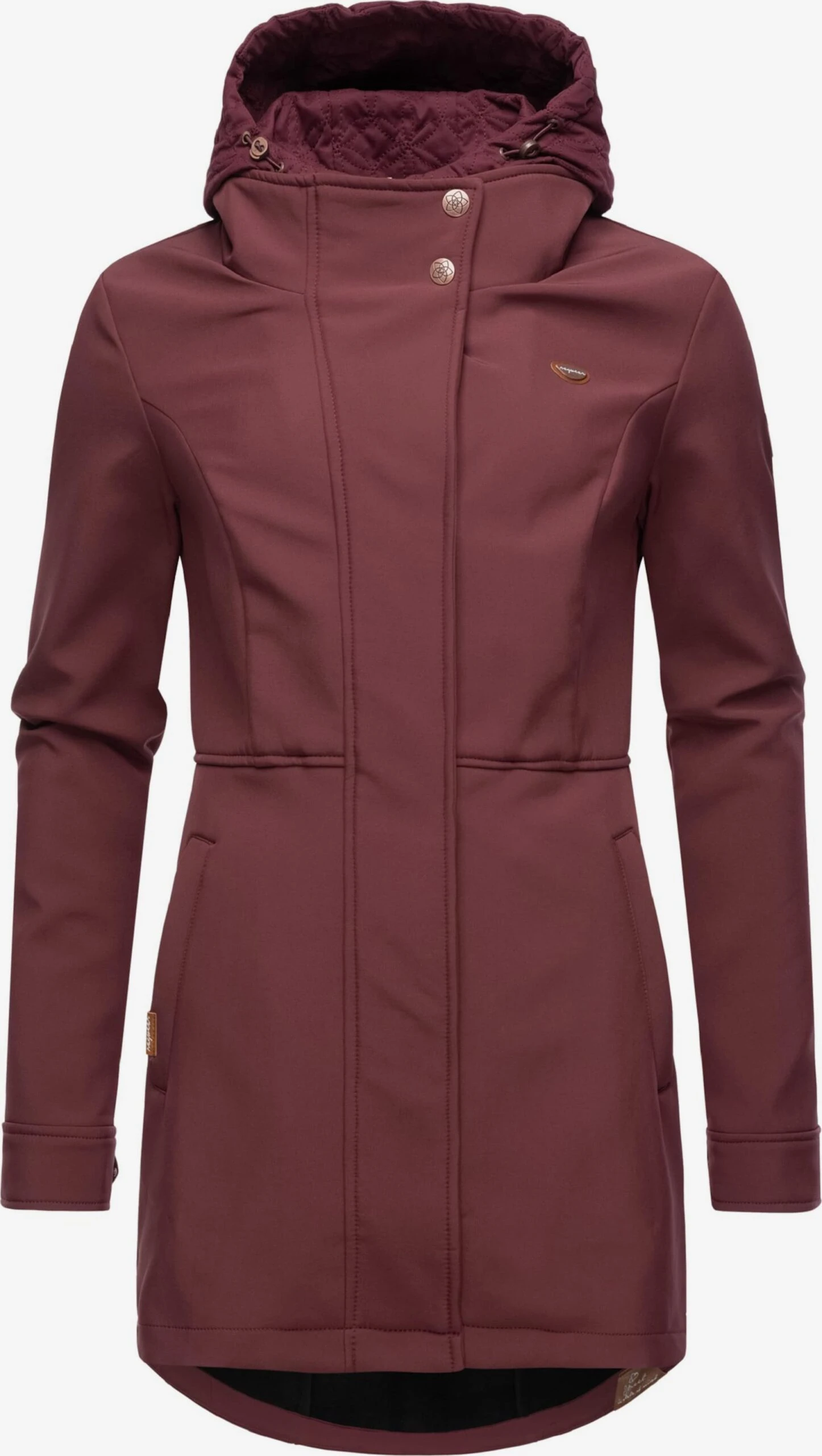 Ragwear Parkas Tussenparka Ybela Dames Wijnrood 6 Ragwear Parkas Tussenparka Ybela Dames Wijnrood - Afbeelding 4