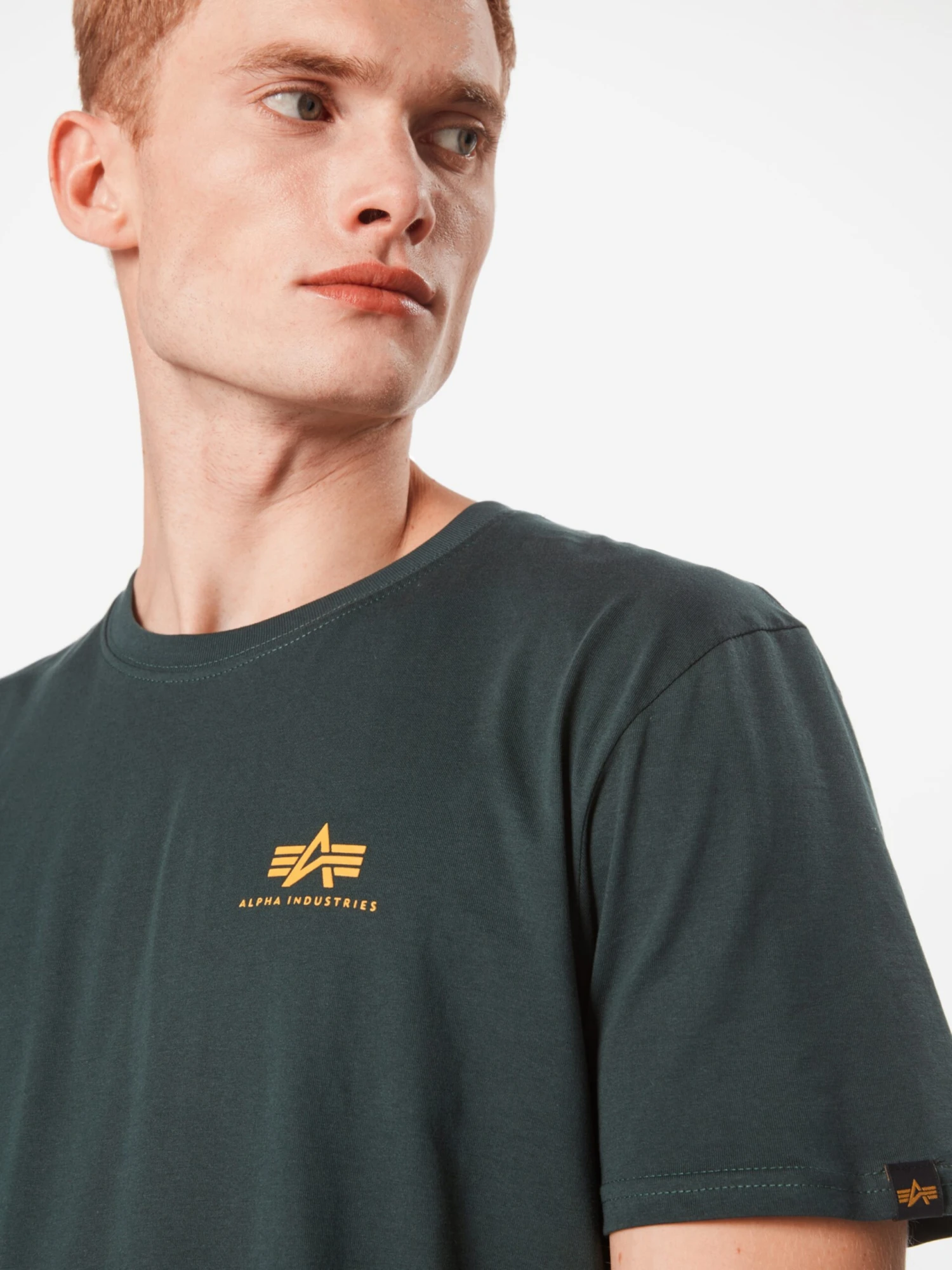 Alpha Industries T-shirts Regular Fit Shirt Heren Smaragd 4 Alpha Industries T-shirts Regular Fit Shirt Heren Smaragd - Afbeelding 2
