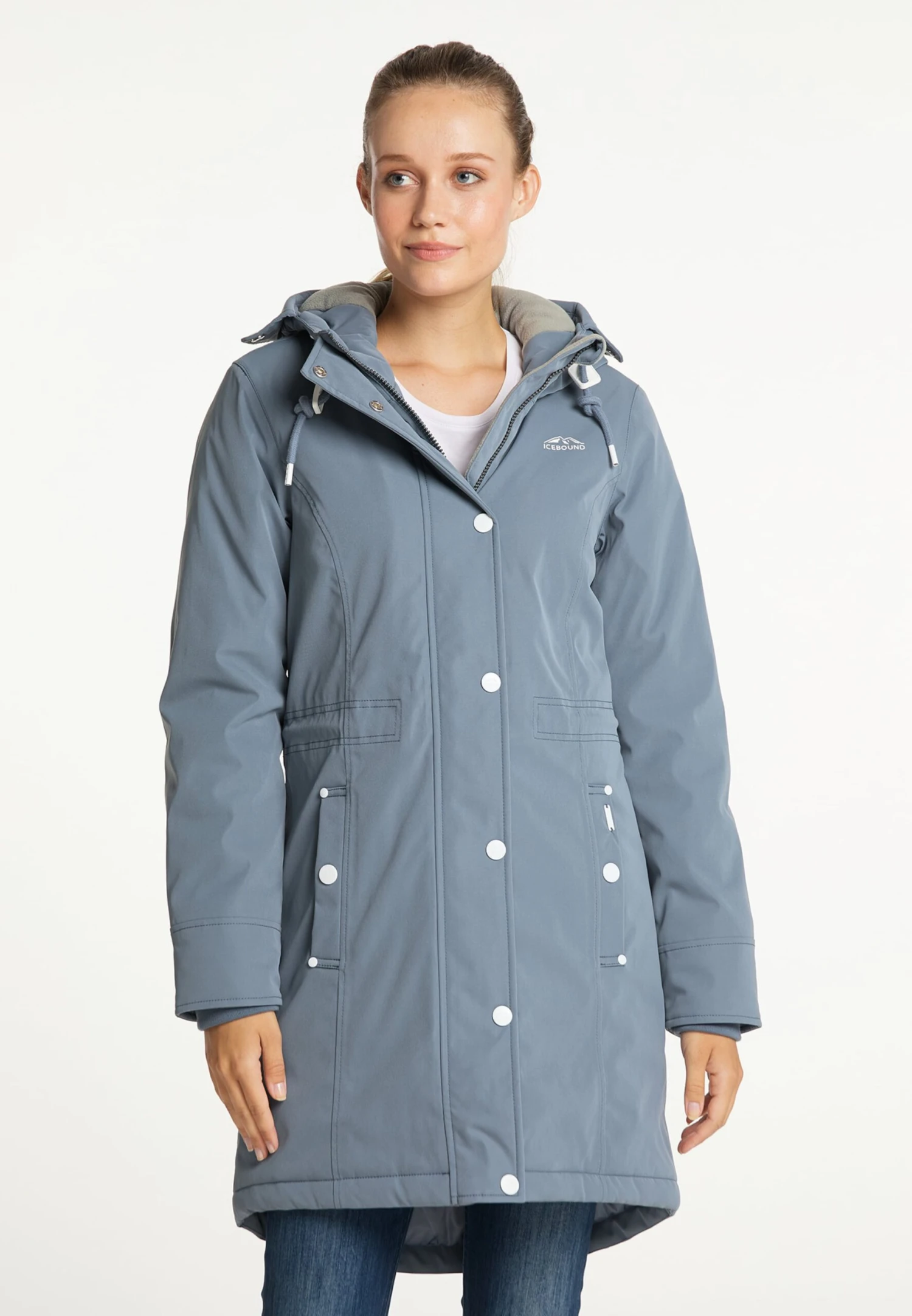 ICEBOUND Wintermantels Wintermantel Dames Lichtblauw 4 ICEBOUND Wintermantels Wintermantel Dames Lichtblauw - Afbeelding 2
