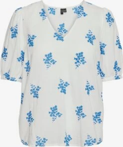 Vero Moda Blouses Met Korte Mouw Blouse Ursula Dames Wit