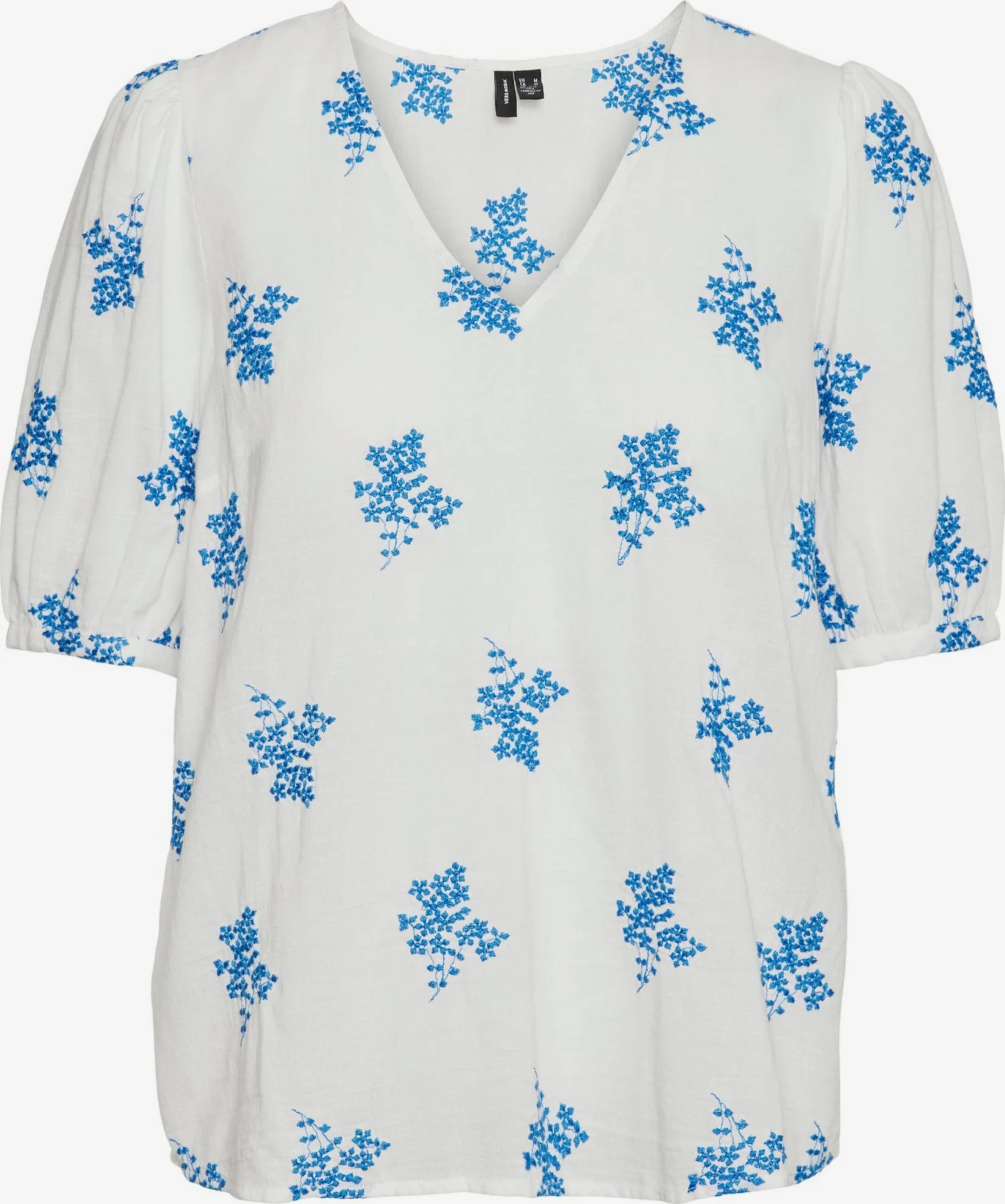 Vero Moda Blouses Met Korte Mouw Blouse Ursula Dames Wit 3 Vero Moda Blouses Met Korte Mouw Blouse Ursula Dames Wit