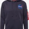 Alpha Industries Hoodies Sweatshirt Heren Blauw / Donkerblauw -Chique Kleding Winkel a92652780120b38c4070a498f06001bc