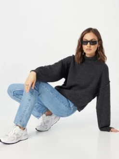 WEEKDAY Basic Truien Trui Norah Dames Donkergrijs 11 WEEKDAY Basic Truien Trui Norah Dames Donkergrijs -Chique Kleding Winkel a9bf15067528e2b4b674dfd4a9798a9c