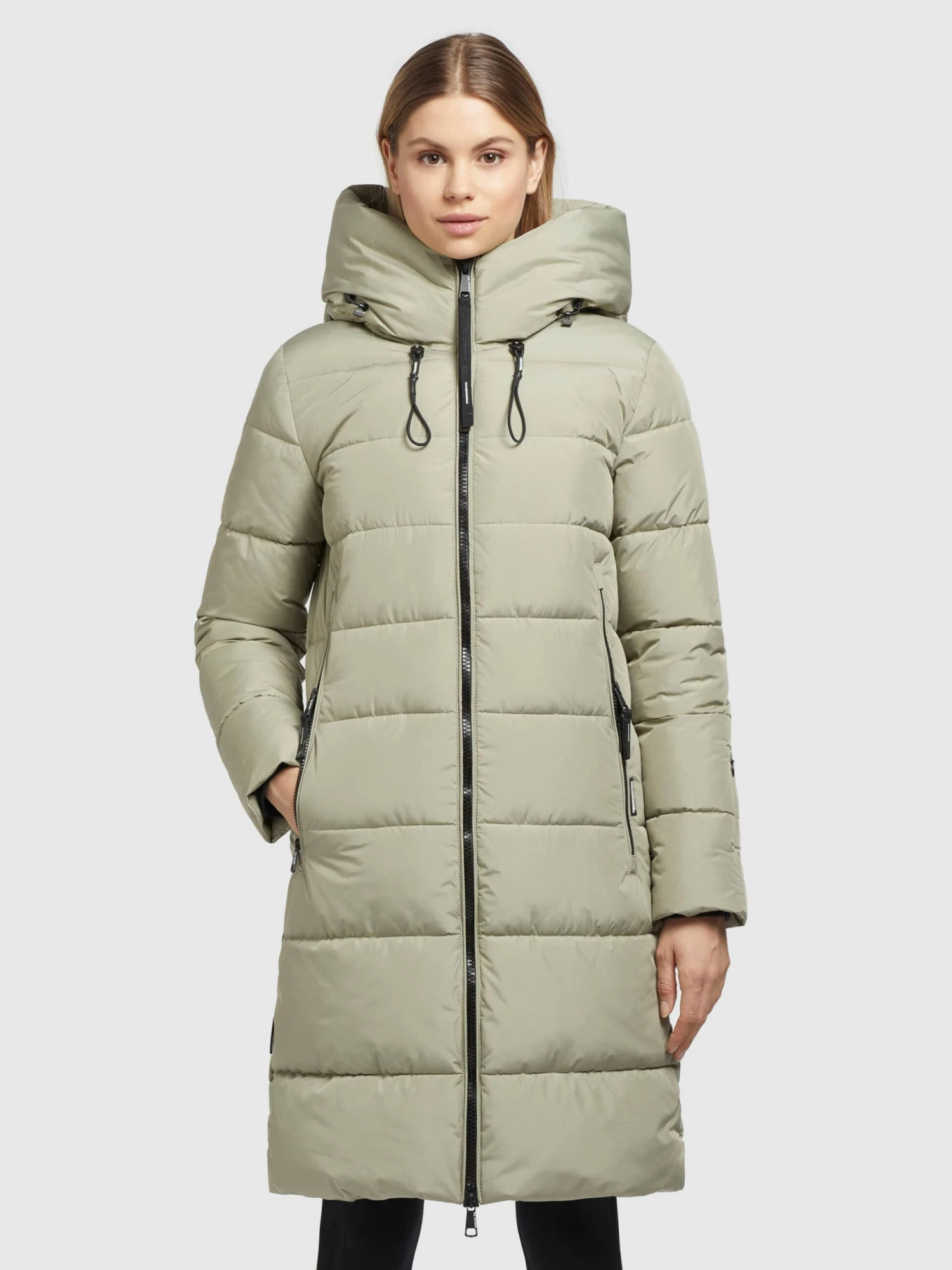 Khujo Wintermantels Wintermantel Jilias 3 Dames Olijfgroen 5 Khujo Wintermantels Wintermantel Jilias 3 Dames Olijfgroen - Afbeelding 3