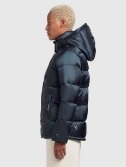 Khujo Winterjassen Winterjas Evona Dames Nachtblauw -Chique Kleding Winkel aaf123199d54b84b75612600232dbeb2