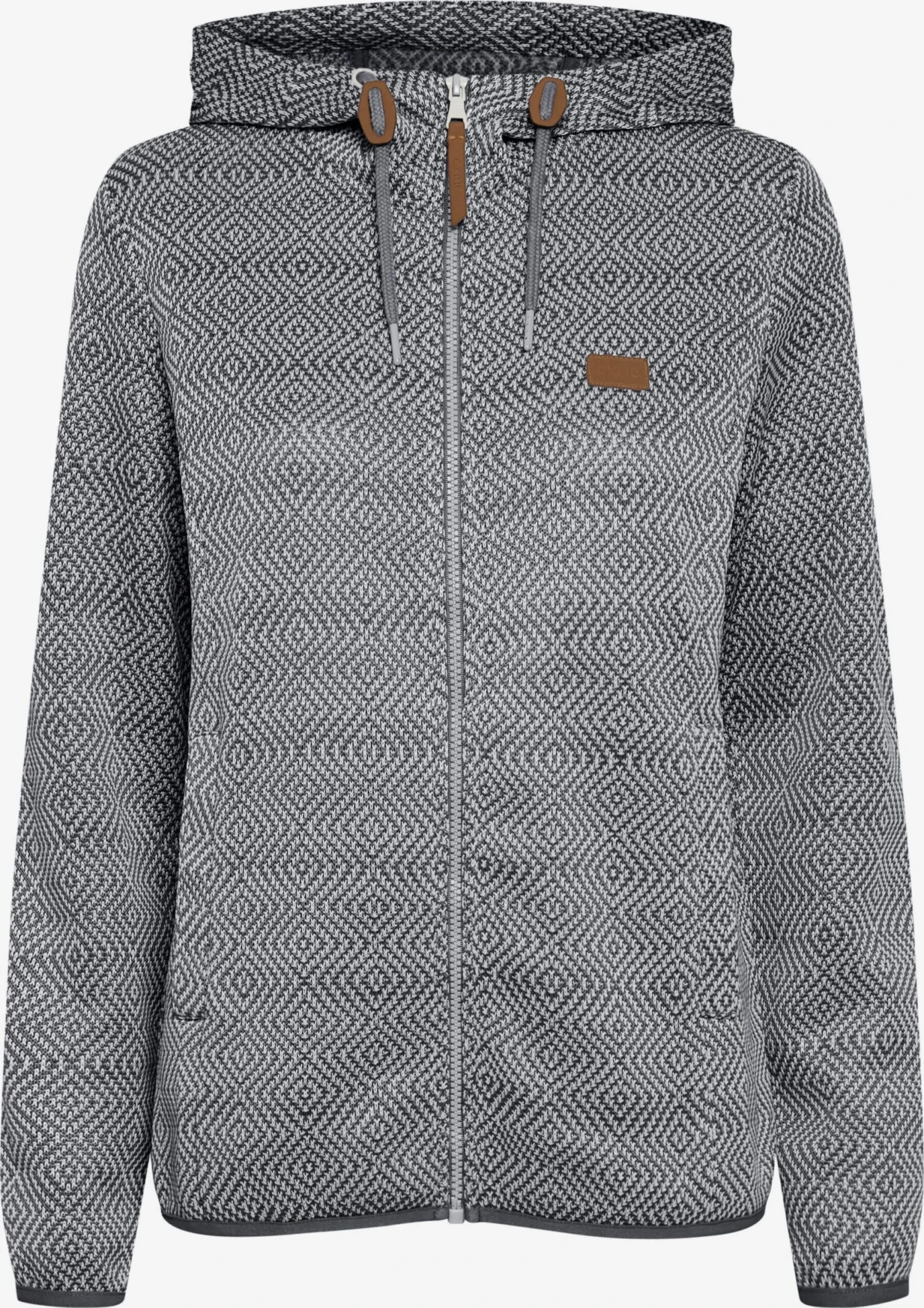 OXMO Outdoor Jassen Fleece Jas Pebbles Dames Grijs 3 OXMO Outdoor Jassen Fleece Jas Pebbles Dames Grijs
