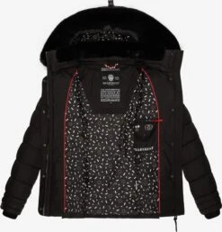Marikoo Winterjassen Winterjas Qesraa Dames Zwart -Chique Kleding Winkel ae23e3bbd2646af03e849a84d64aa2bd