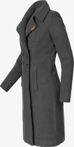 Navahoo Wintermantels Wintermantel Wooly Dames Antraciet -Chique Kleding Winkel ae785def3d3c161d5b28617b6b0d1242