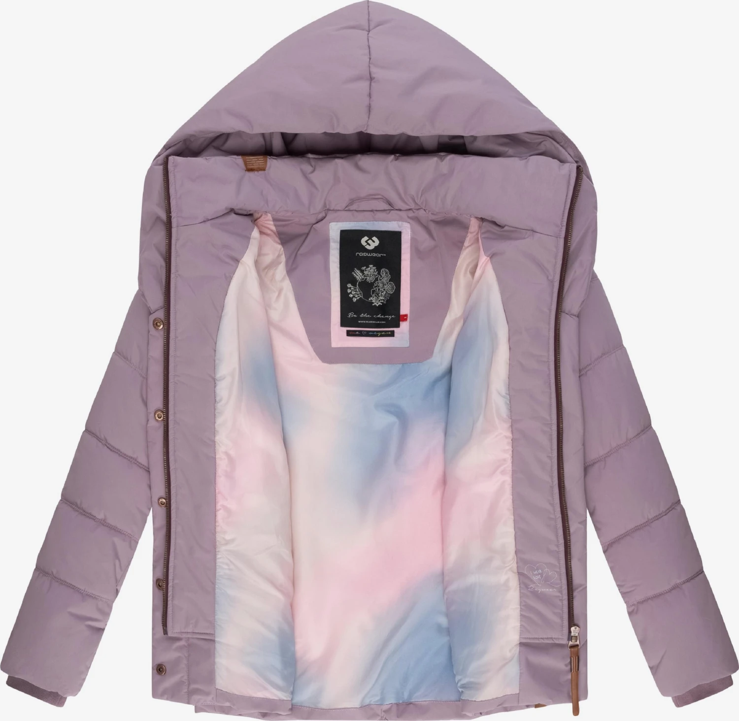 Ragwear Winterjassen Winterjas Natesa Dames Lavendel 7 Ragwear Winterjassen Winterjas Natesa Dames Lavendel - Afbeelding 5