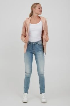 OXMO Sweatvesten Sweatvest VENDELA Dames Rosa -Chique Kleding Winkel b02ea9f7279292cd7ad3a0ccb42b1d26