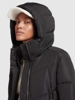 Khujo Wintermantels Wintermantel Limetta Dames Zwart -Chique Kleding Winkel b0762905c6558415bc65552fd0c8152d