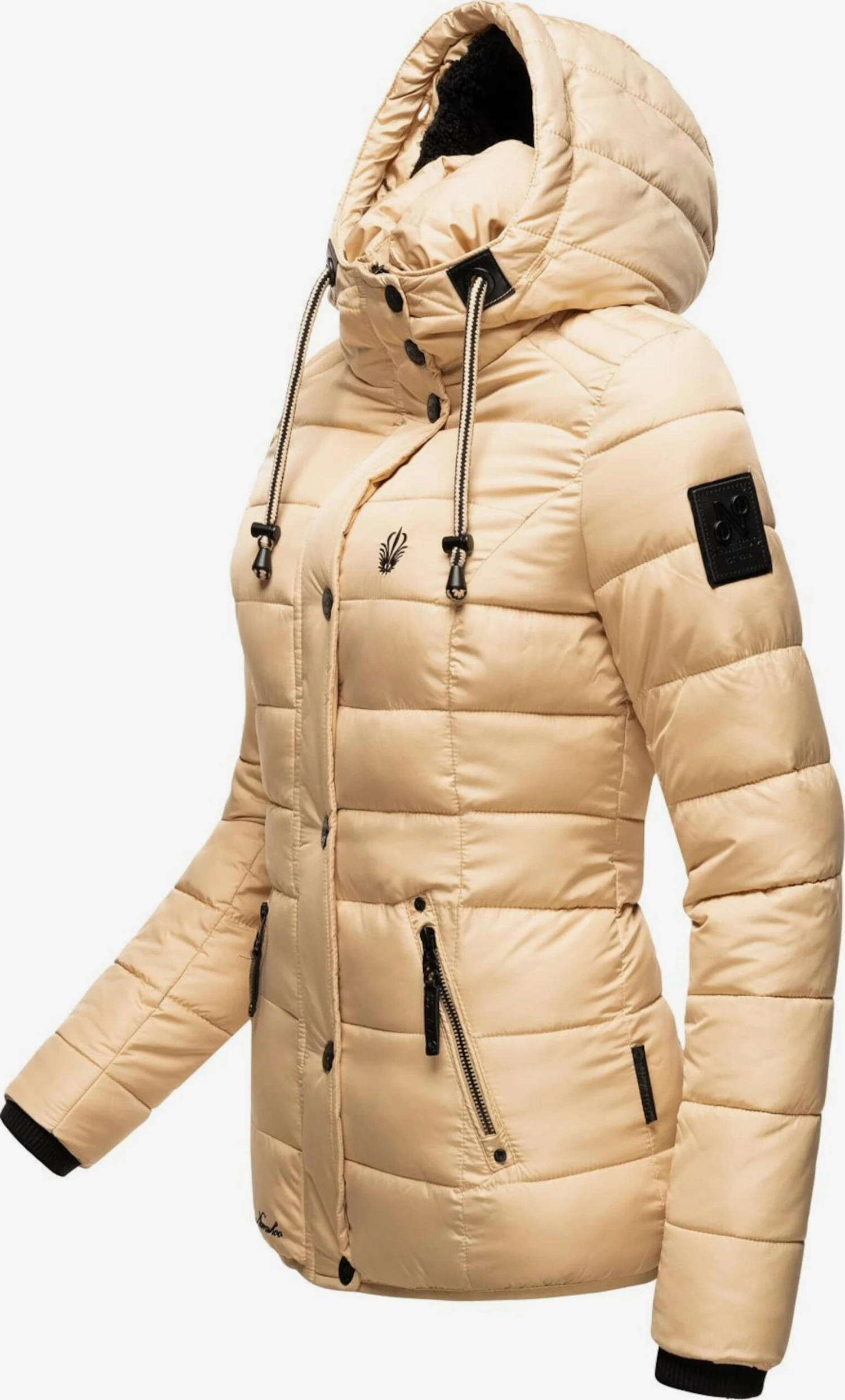 Navahoo Winterjassen Winterjas Zuckerbiene Dames Beige 6 Navahoo Winterjassen Winterjas Zuckerbiene Dames Beige - Afbeelding 4
