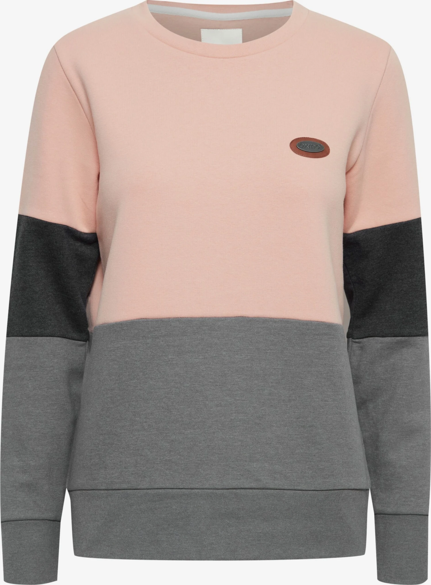 OXMO Sweatshirts Sweatshirt Trine Dames Donkergrijs / Grijs Gemêleerd / Rosa 3 OXMO Sweatshirts Sweatshirt Trine Dames Donkergrijs / Grijs Gemêleerd / Rosa