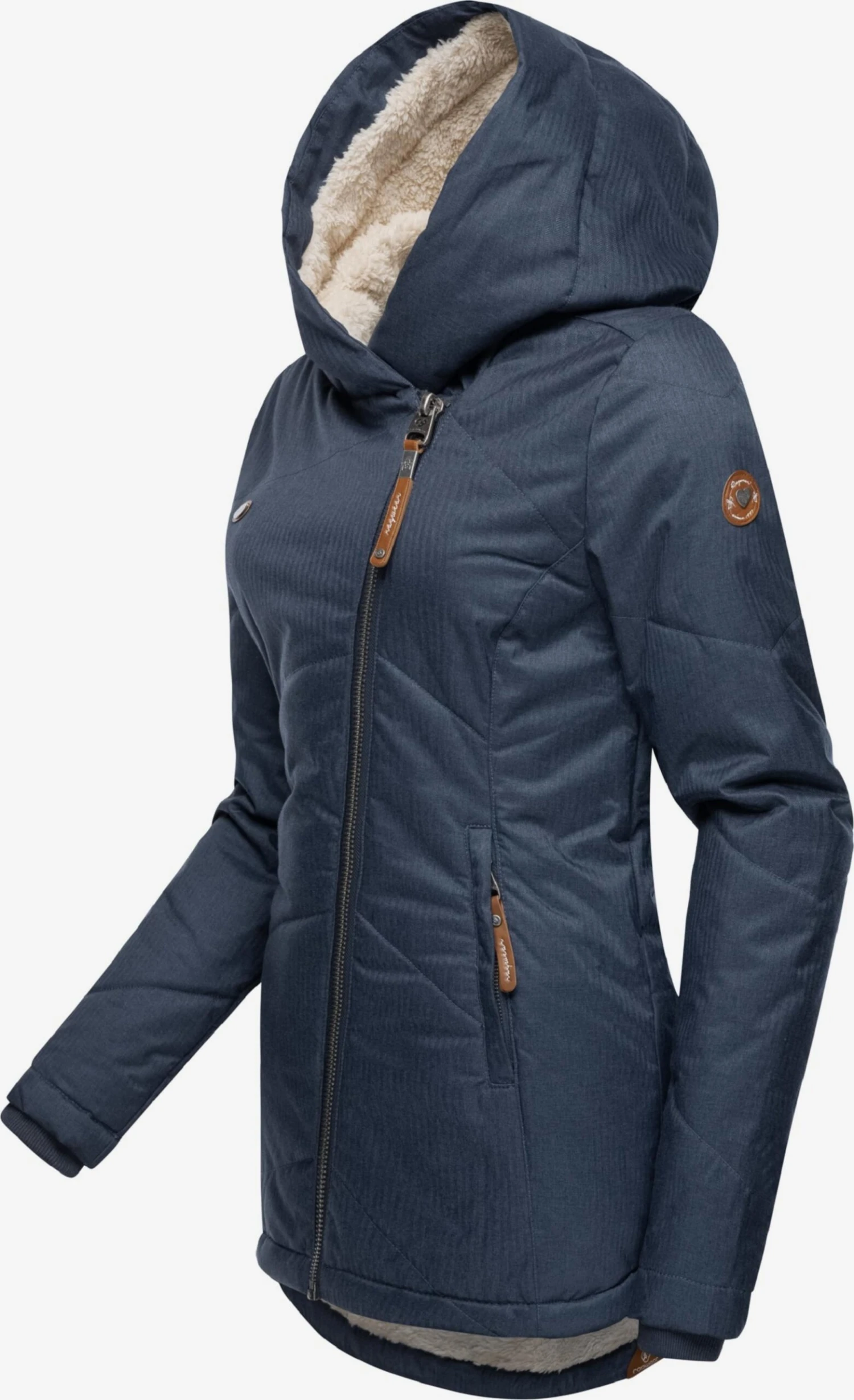 Ragwear Winterjassen Winterjas Gordon Dames Navy 5 Ragwear Winterjassen Winterjas Gordon Dames Navy - Afbeelding 3
