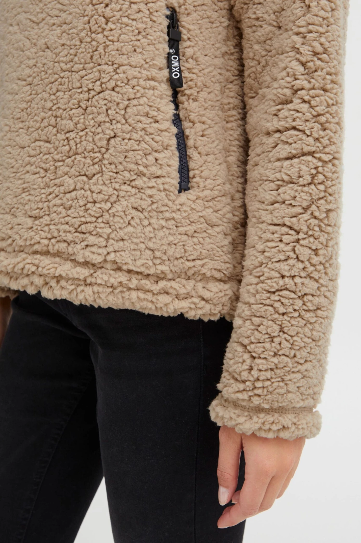 OXMO Truien Trui ELINA Dames Beige 8 OXMO Truien Trui ELINA Dames Beige - Afbeelding 6