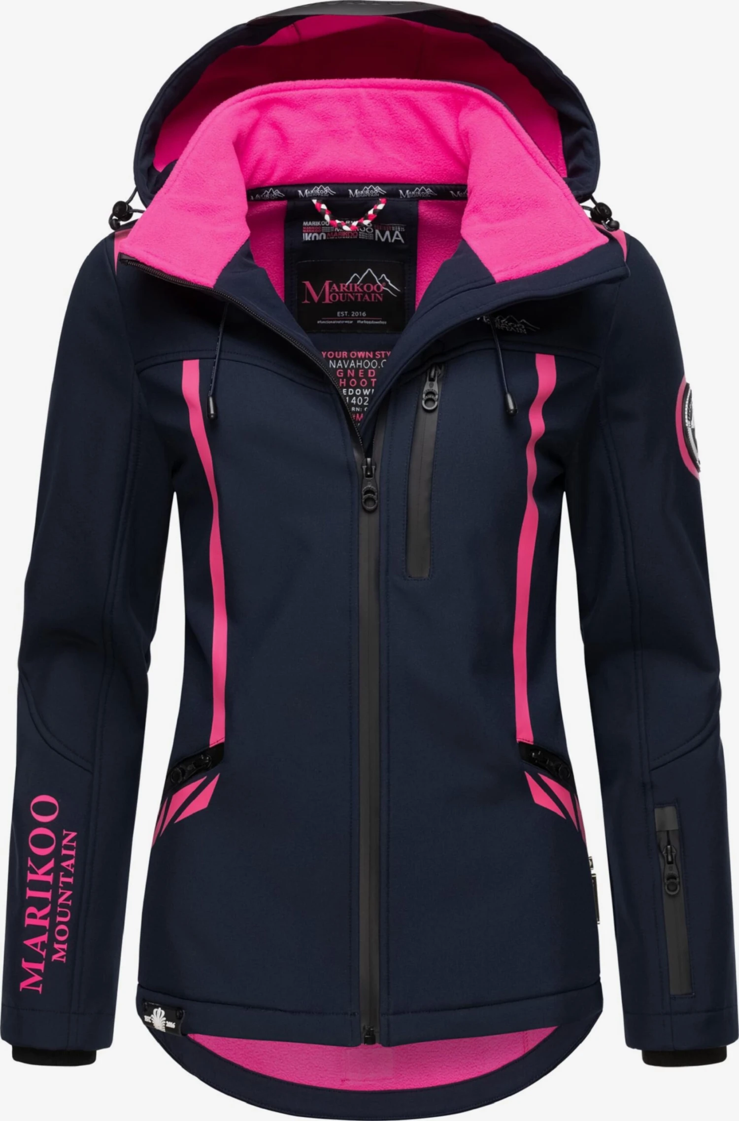 Marikoo Winterjassen Winterjas Dames Navy 3 Marikoo Winterjassen Winterjas Dames Navy