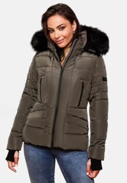 Navahoo Winterjassen Winterjas Adele Dames Taupe -Chique Kleding Winkel be47cb21ce28aeeac22cd08bf4d0ecde