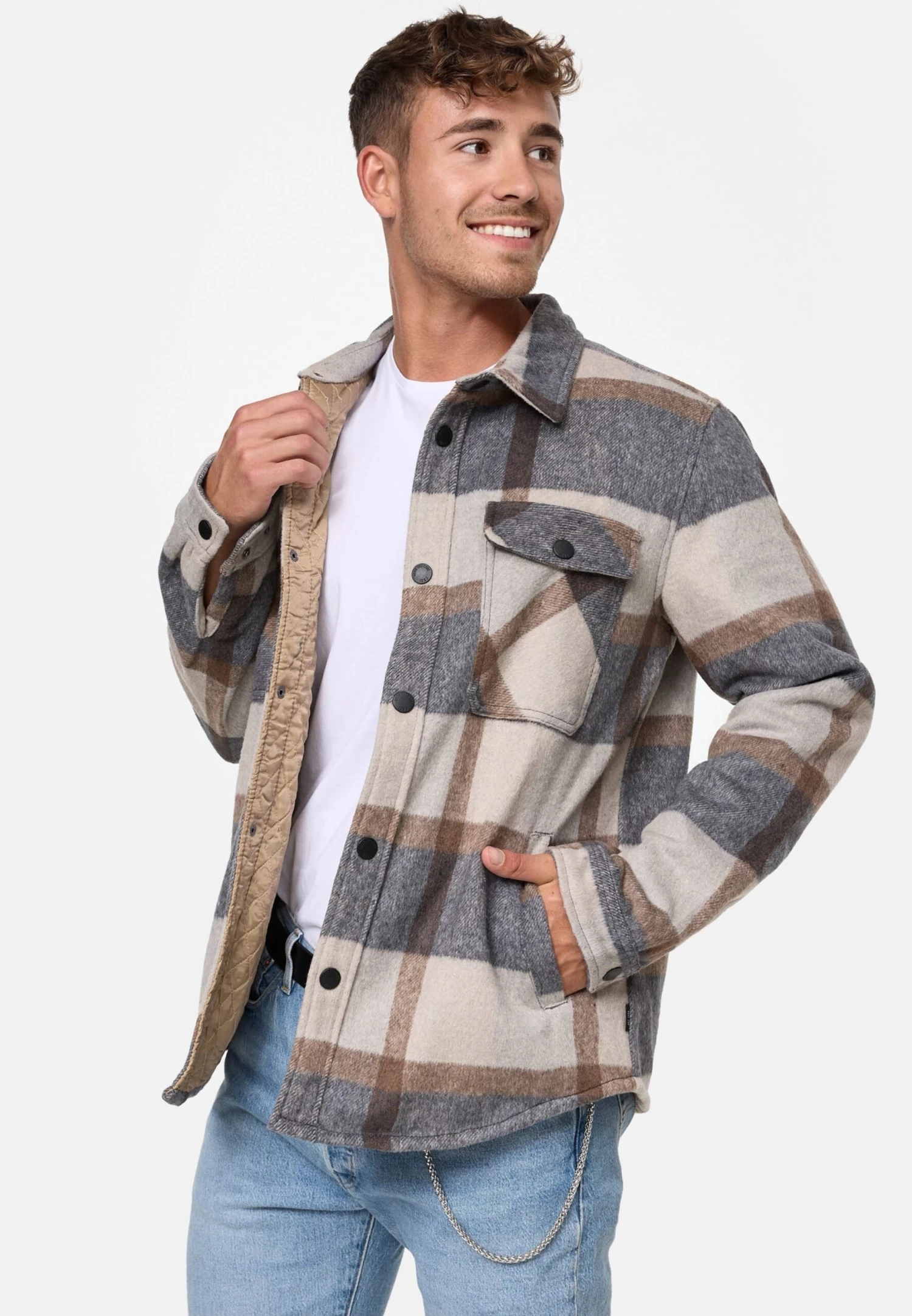 Indicode Jeans Tussenjassen Tussenjas Spin Heren Grijs 3 Indicode Jeans Tussenjassen Tussenjas Spin Heren Grijs