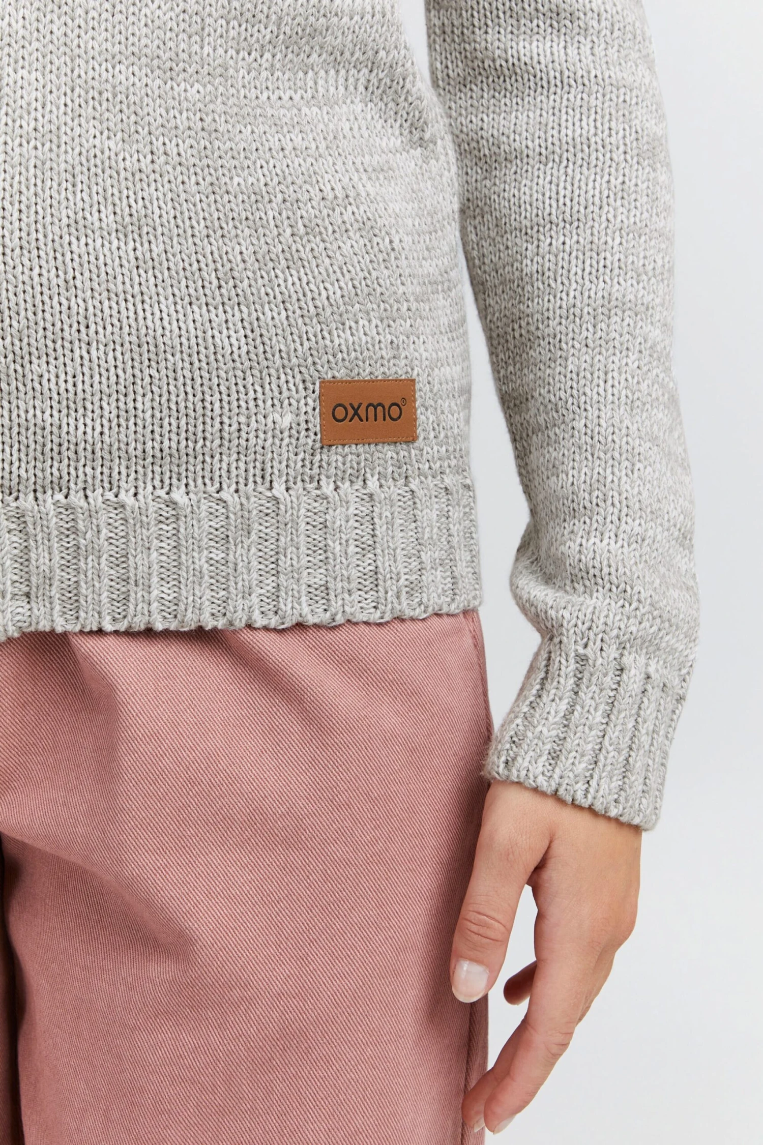 OXMO Vesten Gebreid Vest Phenix Dames Lichtgrijs 7 OXMO Vesten Gebreid Vest Phenix Dames Lichtgrijs - Afbeelding 5