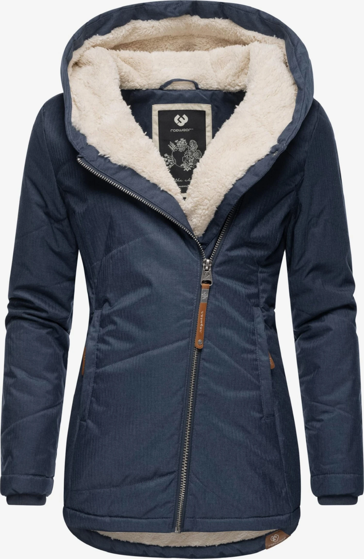 Ragwear Winterjassen Winterjas Gordon Dames Navy 4 Ragwear Winterjassen Winterjas Gordon Dames Navy - Afbeelding 2