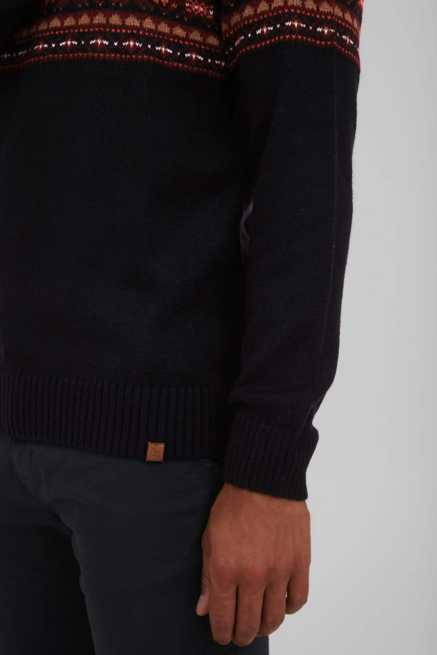 Blend Coltruien Trui TJESSE Heren Donkerrood / Zwart 8 Blend Coltruien Trui TJESSE Heren Donkerrood / Zwart - Afbeelding 6