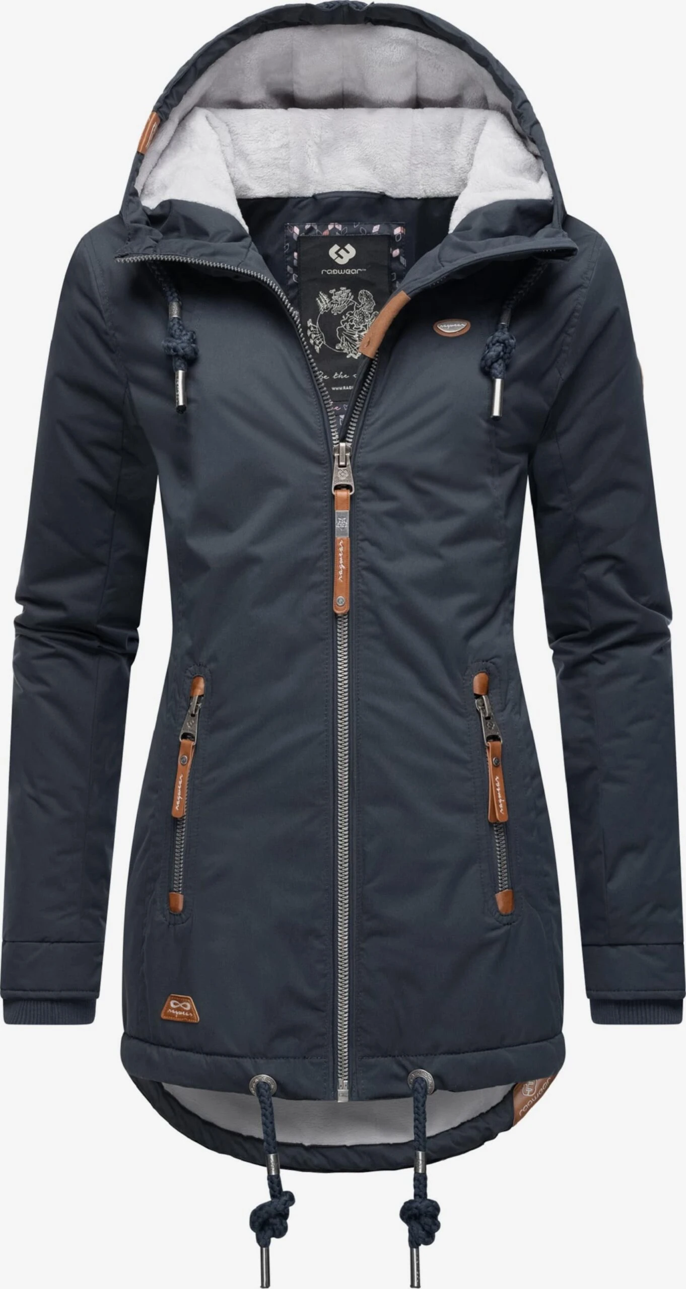 Ragwear Outdoor Jassen Functionele Jas Zuzka Dames Navy 4 Ragwear Outdoor Jassen Functionele Jas Zuzka Dames Navy - Afbeelding 2
