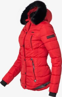 Marikoo Winterjassen Winterjas Lotusblüte Dames Rood -Chique Kleding Winkel caf9121e1470b9ed9bcdf8d081de2eb8