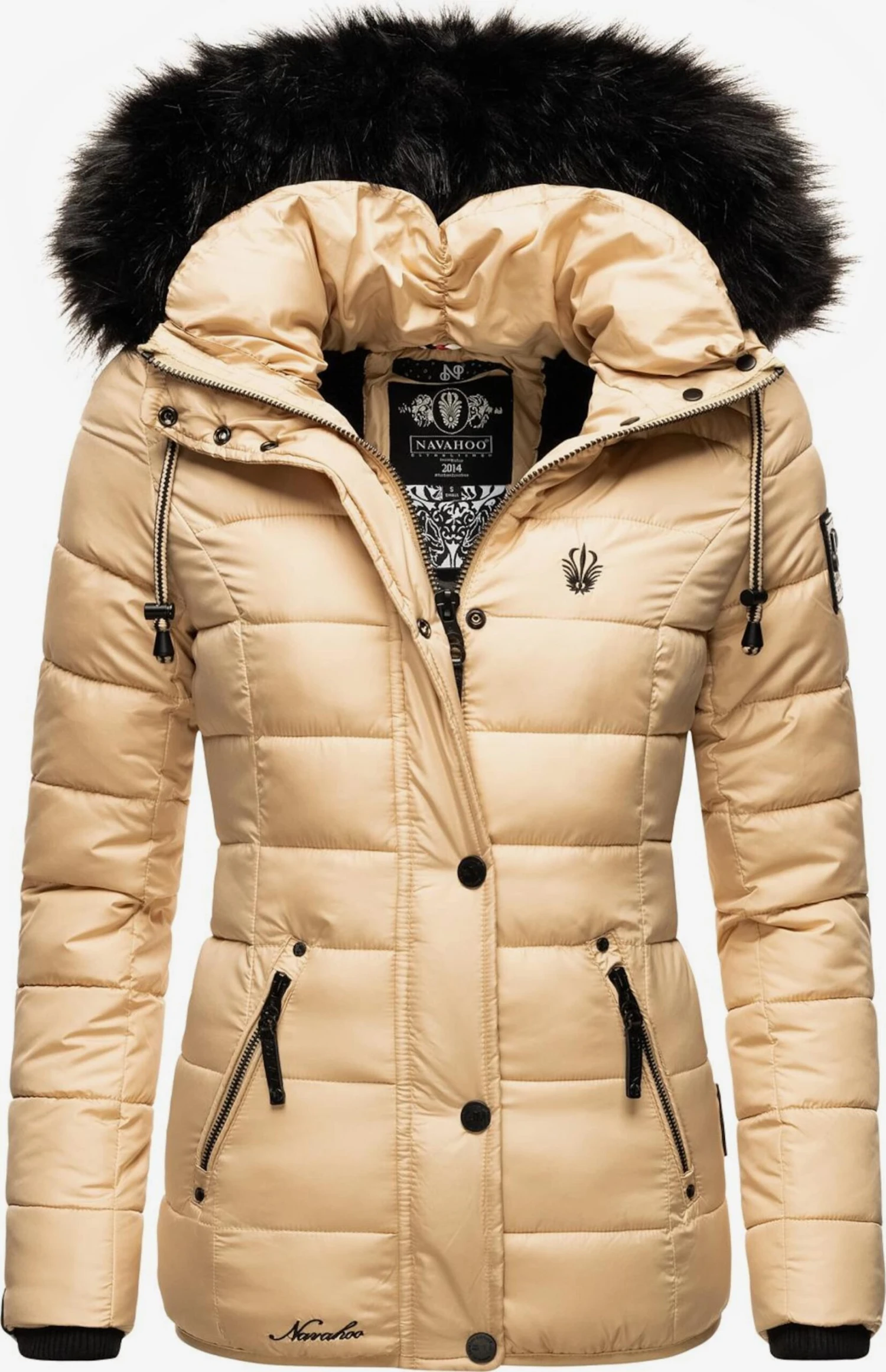Navahoo Winterjassen Winterjas Zuckerbiene Dames Beige 3 Navahoo Winterjassen Winterjas Zuckerbiene Dames Beige