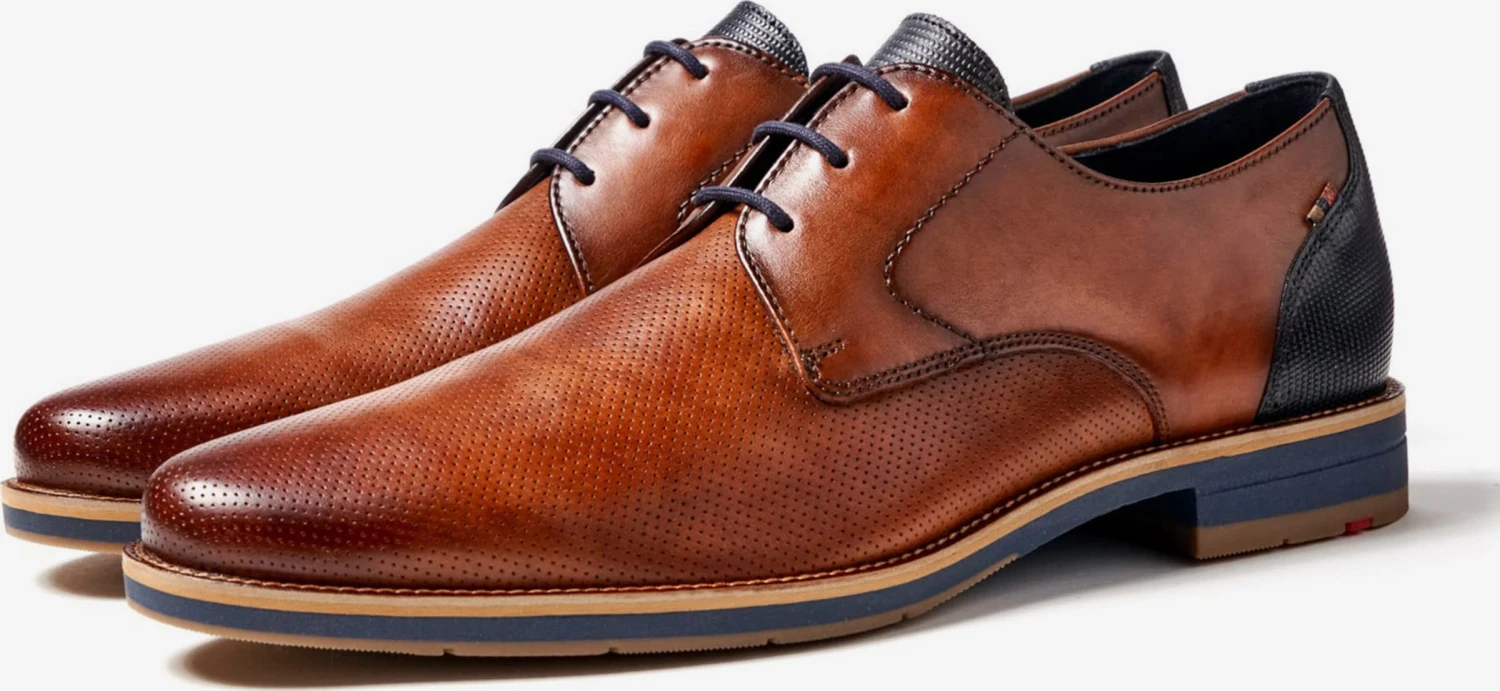 Lloyd Nette Schoenen Veterschoen Lagos Heren Cognac 4 Lloyd Nette Schoenen Veterschoen Lagos Heren Cognac - Afbeelding 2
