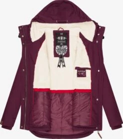 Marikoo Winterjassen Winterjas Bikoo Dames Wijnrood -Chique Kleding Winkel d116c7d2a3e8579c0879f6754137166e