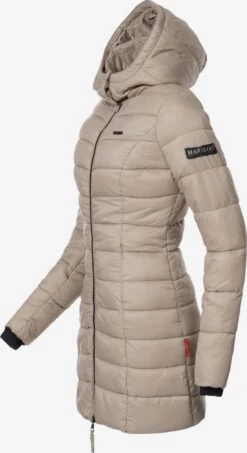 Marikoo Korte Mantels Wintermantel Abendsternchen Dames Taupe -Chique Kleding Winkel d1880f95b7d4cd2f990155be36b4d16b