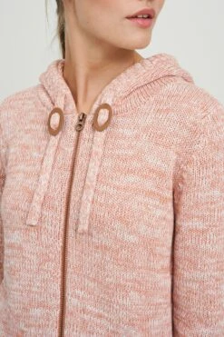 OXMO Vesten Gebreid Vest Philadelphia Dames Rosa -Chique Kleding Winkel d333adfe6f6a500313b0e4380328e5cd