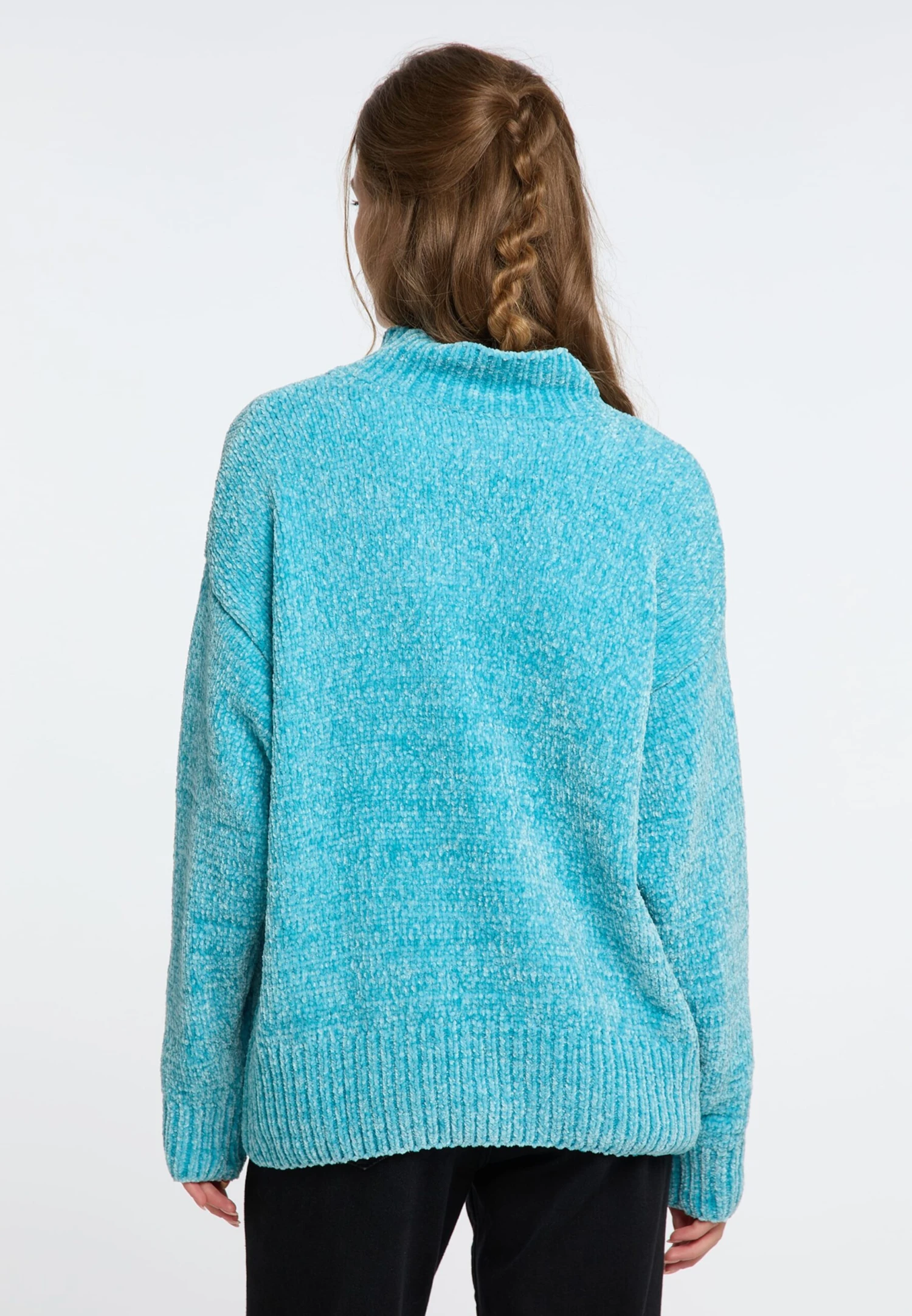 IZIA Fijngebreide Truien Trui Gaya Dames Blauw 5 IZIA Fijngebreide Truien Trui Gaya Dames Blauw - Afbeelding 3