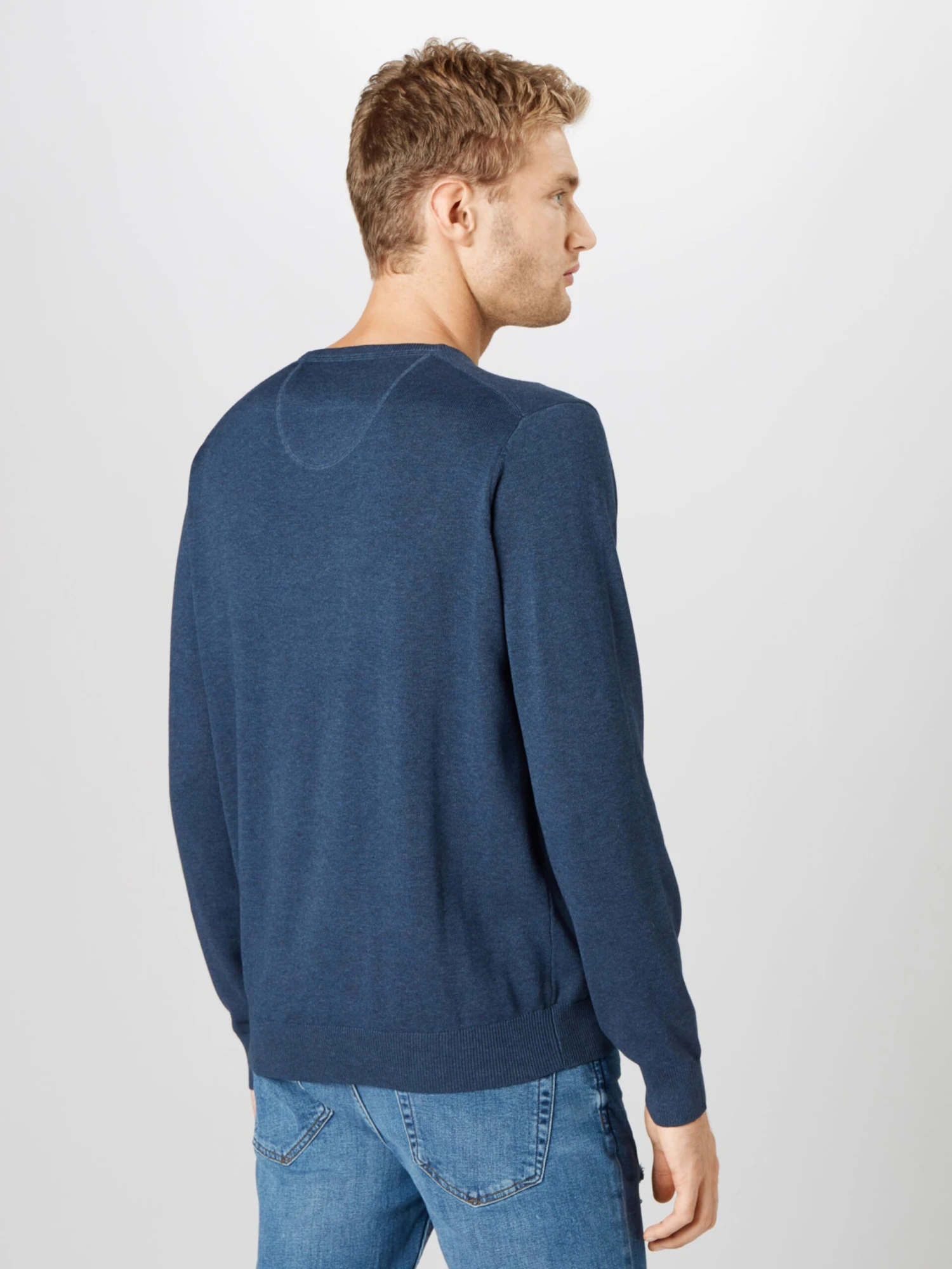 FYNCH-HATTON V-hals Truien Trui Heren Blauw Gemêleerd 5 FYNCH-HATTON V-hals Truien Trui Heren Blauw Gemêleerd - Afbeelding 3