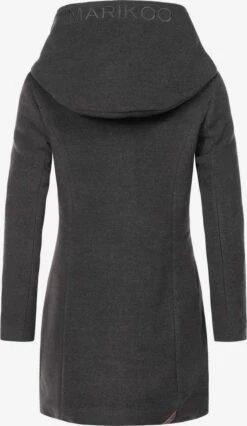 Marikoo Wintermantels Wintermantel Maikoo Dames Antraciet -Chique Kleding Winkel da85b3d630601e3a1a03a024c67101ee