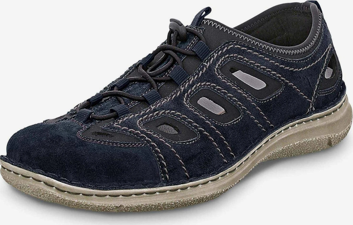Josef Seibel Casual Veterschoenen Veterschoen Heren Donkerblauw 3 Josef Seibel Casual Veterschoenen Veterschoen Heren Donkerblauw